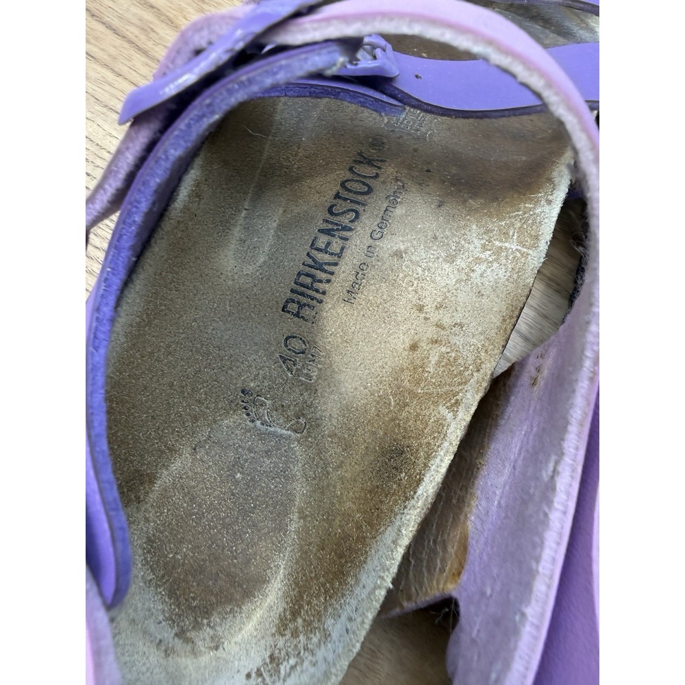 Birkenstock Papillio Florida Purple 3 Strap Back Strap Sandals Women's 9 EU 40 - Picture 3 of 10